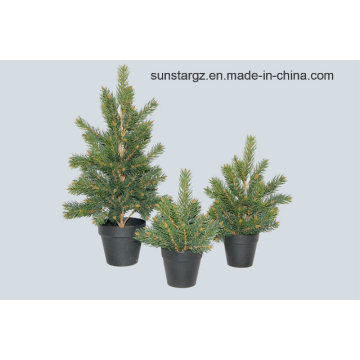 PE Sitca-Spruce Pine Tree Artificial Plant with Pot for Christmas Decoration (47828)